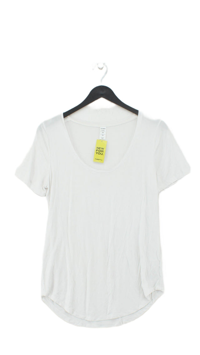 Old Navy Women's T-Shirt XS White Rayon with Elastane