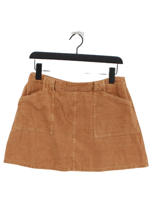 BDG Women's Mini Skirt M Brown 100% Cotton