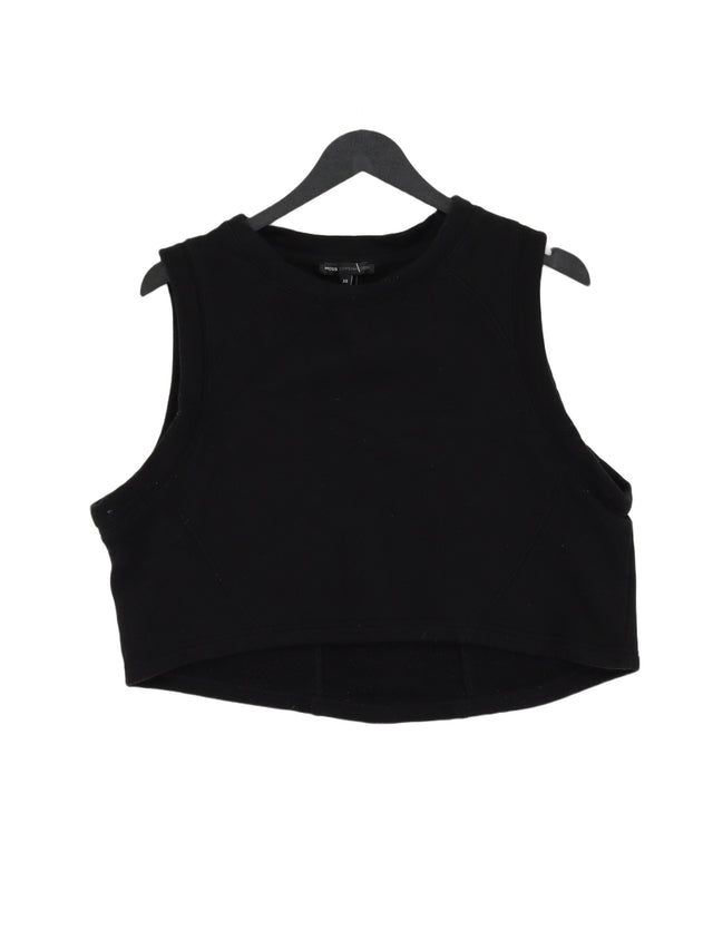 Moss Copenhagen Women's Top XS Black 100% Cotton