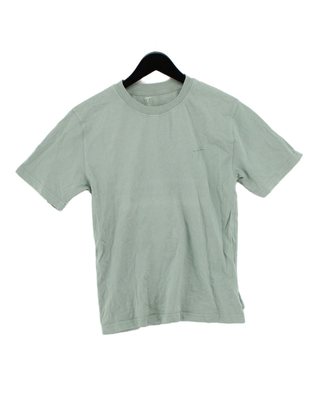 MNG Men's T-Shirt XS Green 100% Cotton