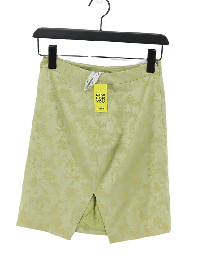 Karen Millen Women's Mini Skirt W 26 in Green Polyester with Elastane