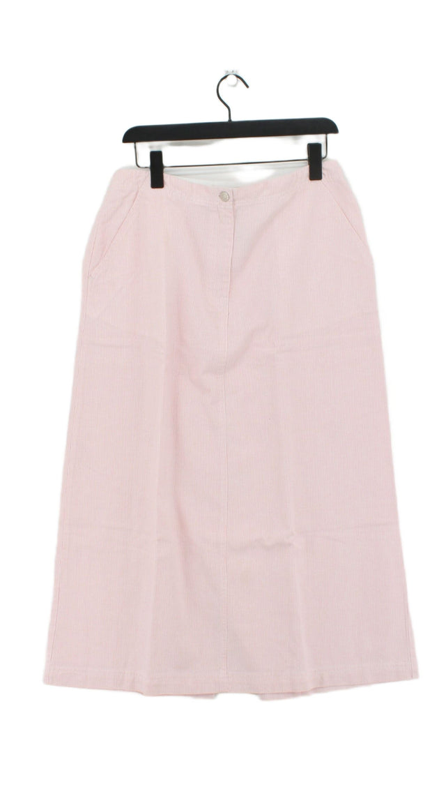 DASH Women's Maxi Skirt UK 14 Pink 100% Cotton