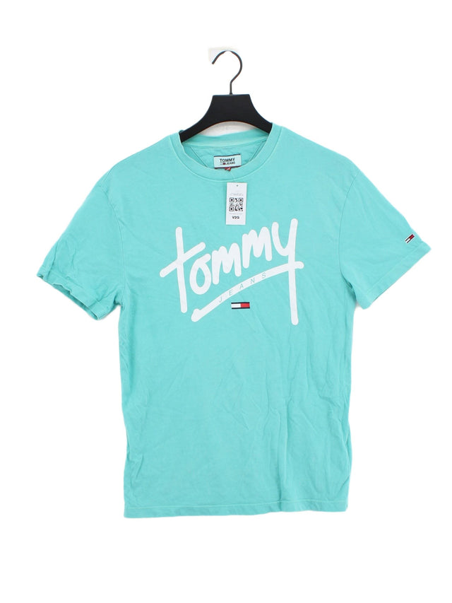 Tommy Jeans Men's T-Shirt XS Blue 100% Cotton
