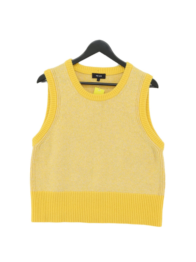 ME+EM Women's T-Shirt L Yellow Wool with Cashmere