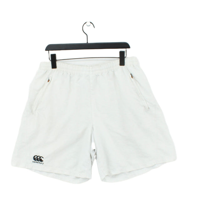 Canterbury Of New Zealand Men's Shorts XL White 100% Polyester