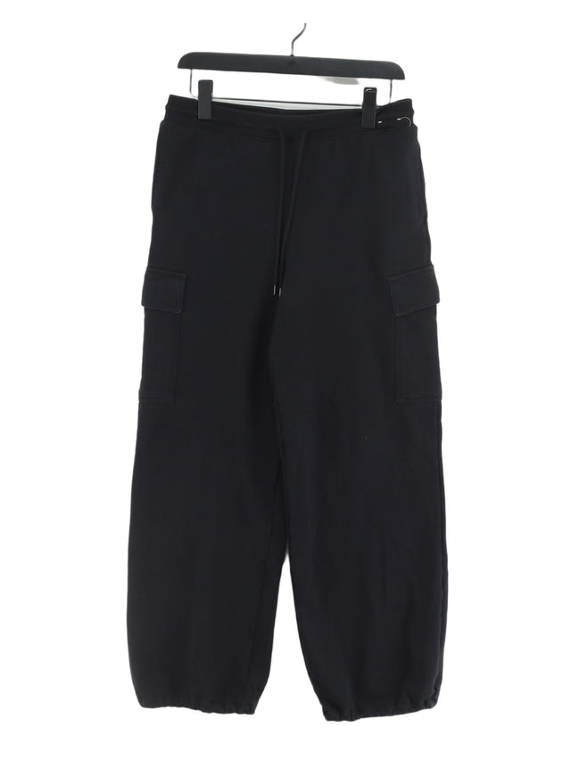 Uniqlo Women's Sports Bottoms L Black Cotton with Polyester