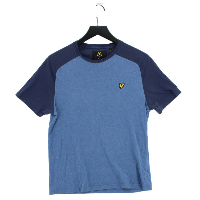 Lyle & Scott Men's T-Shirt M Blue 100% Cotton