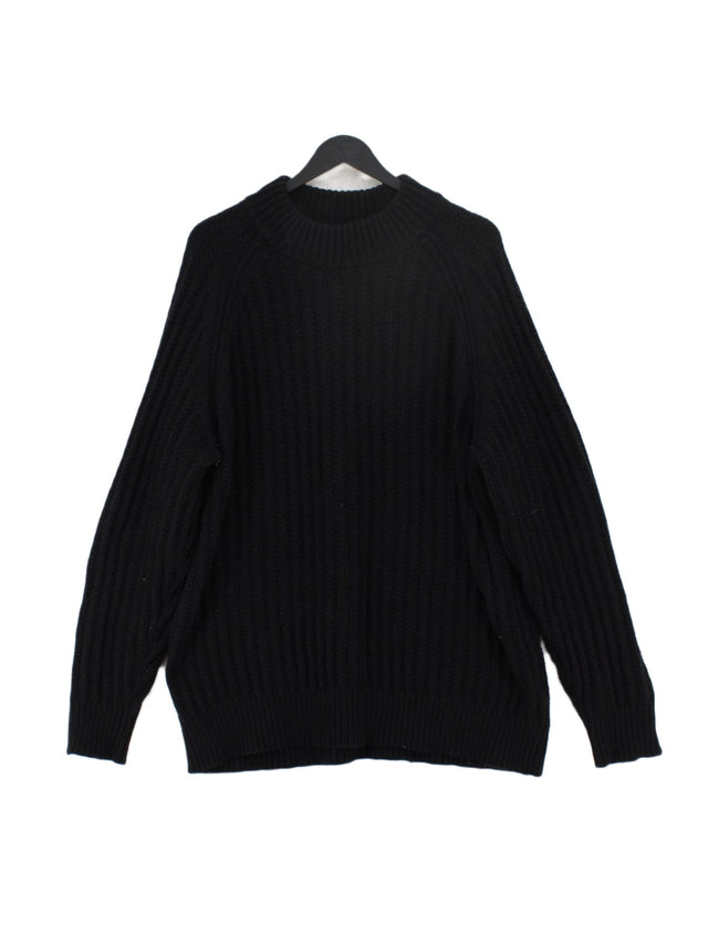 Uniqlo Women's Jumper XL Black Polyester with Polyamide