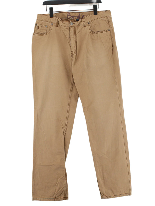 Boden Men's Trousers W 38 in Brown 100% Cotton
