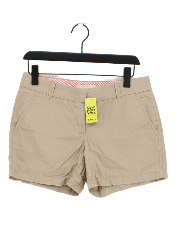 J. Crew Women's Shorts W 33 in Cream 100% Cotton