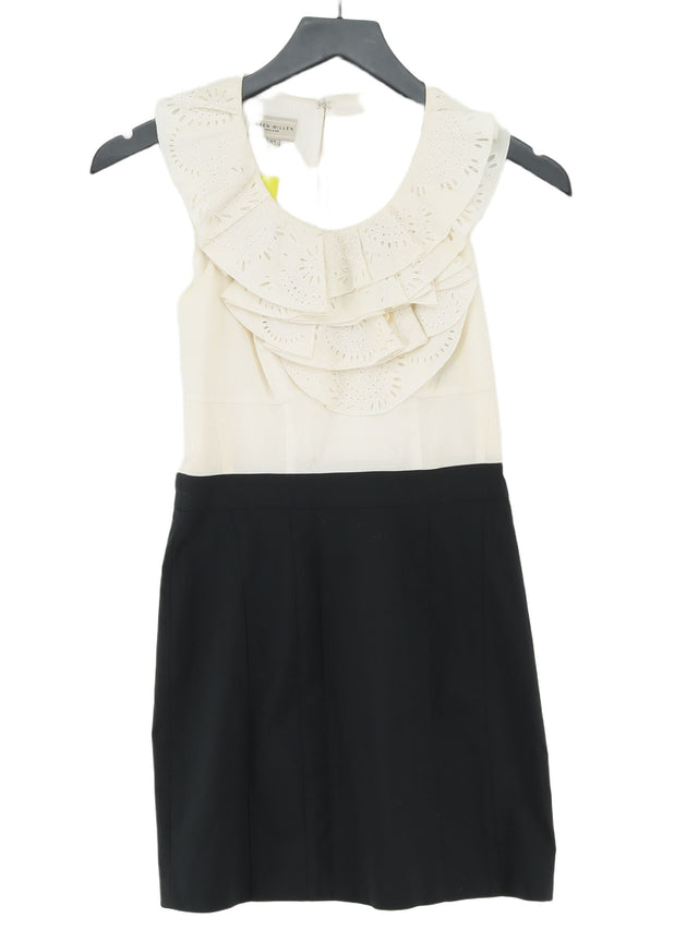 Karen Millen Women's Mini Dress UK 8 Multi Cotton with Elastane, Nylon