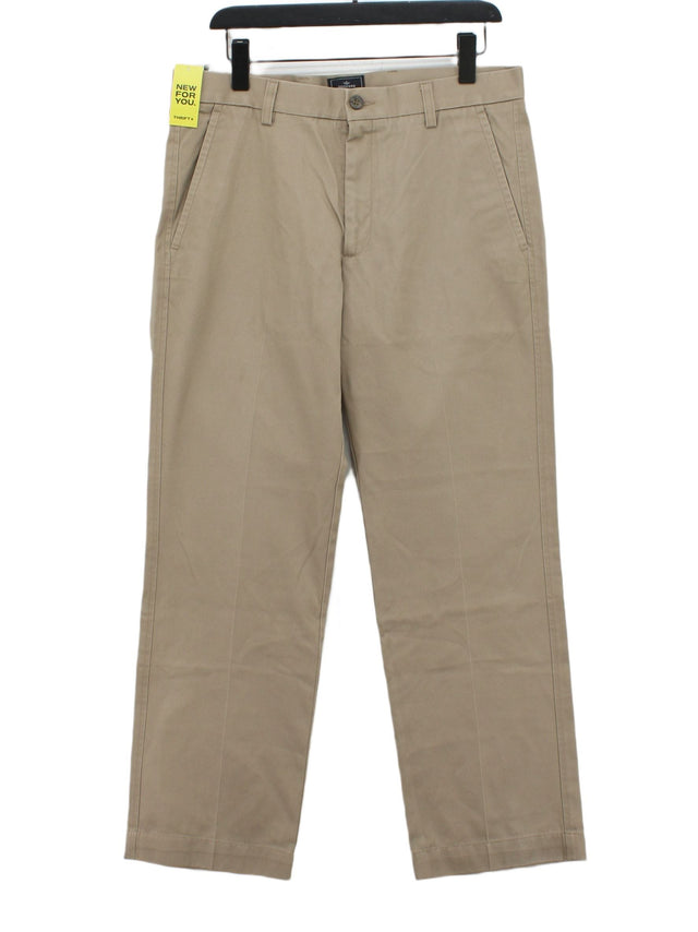 DOCKERS Men's Suit Trousers W 34 in; L 30 in Tan 100% Cotton