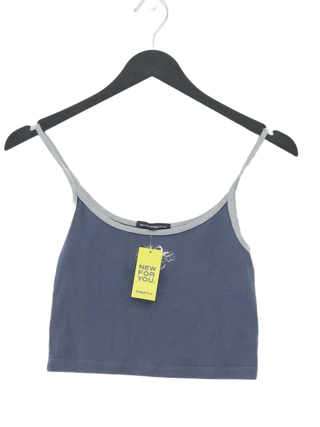Brandy Melville Women's T-Shirt XS Blue 100% Cotton