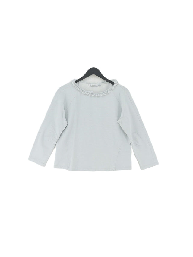 See By Chloé Women's Top UK 8 Grey Cotton with Elastane