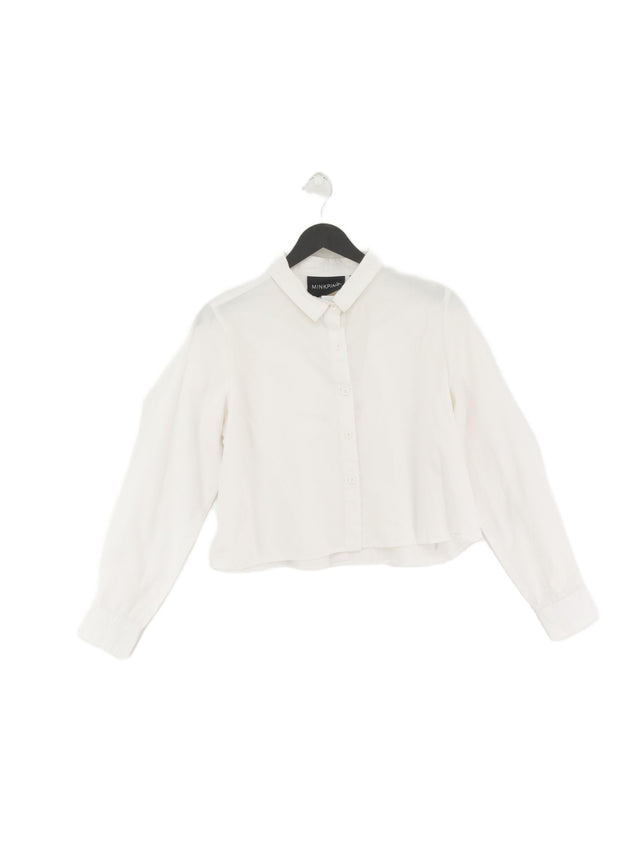 MinkPink Women's Shirt M White 100% Other