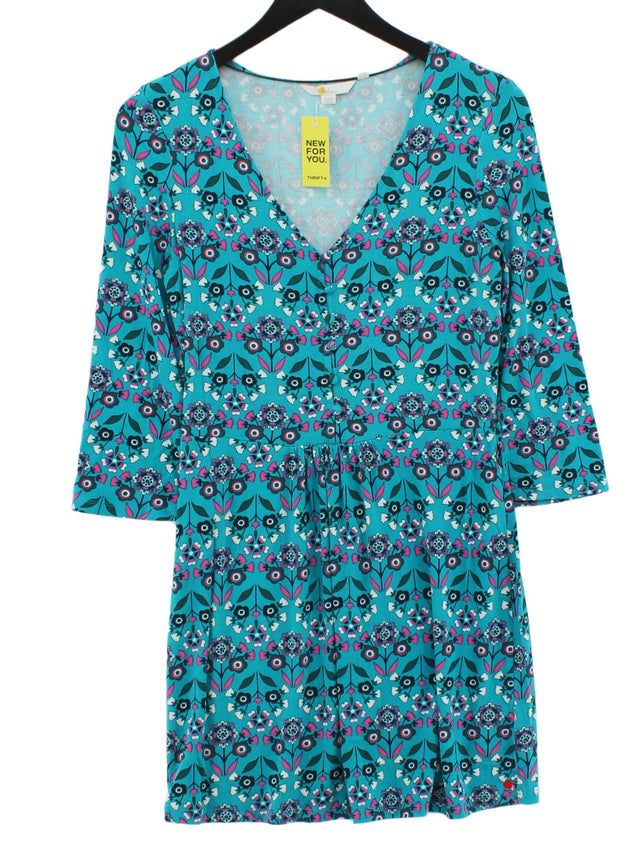 Boden Women's Mini Dress UK 10 Blue Viscose with Elastane