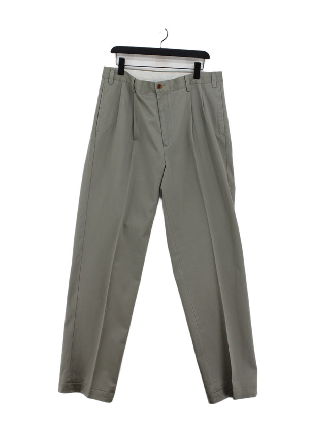 Nautica Men's Suit Trousers W 36 in; L 34 in Grey 100% Cotton