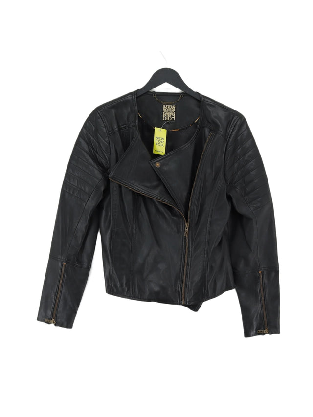 BIBA Women's Jacket UK 14 Black 100% Leather