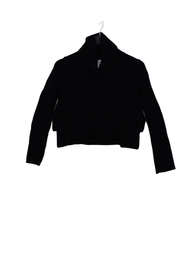 AllSaints Women's Jumper S Black Wool with Polyamide, Viscose