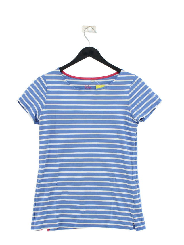Boden Women's T-Shirt UK 10 Blue 100% Cotton