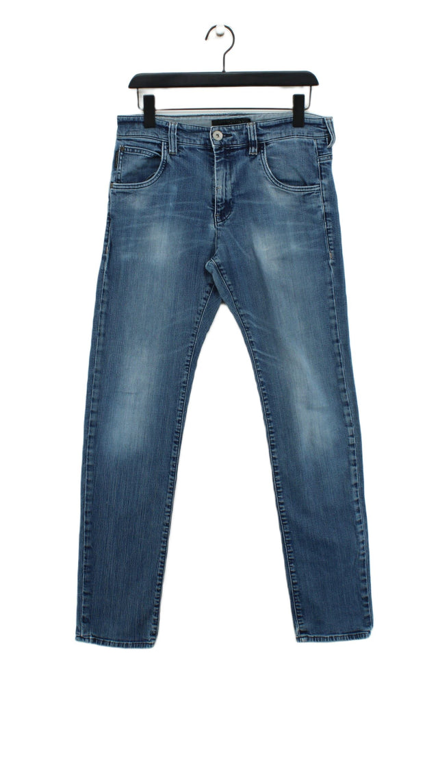 Calvin Klein Women's Jeans W 31 in; L 33 in Blue Cotton with Elastane