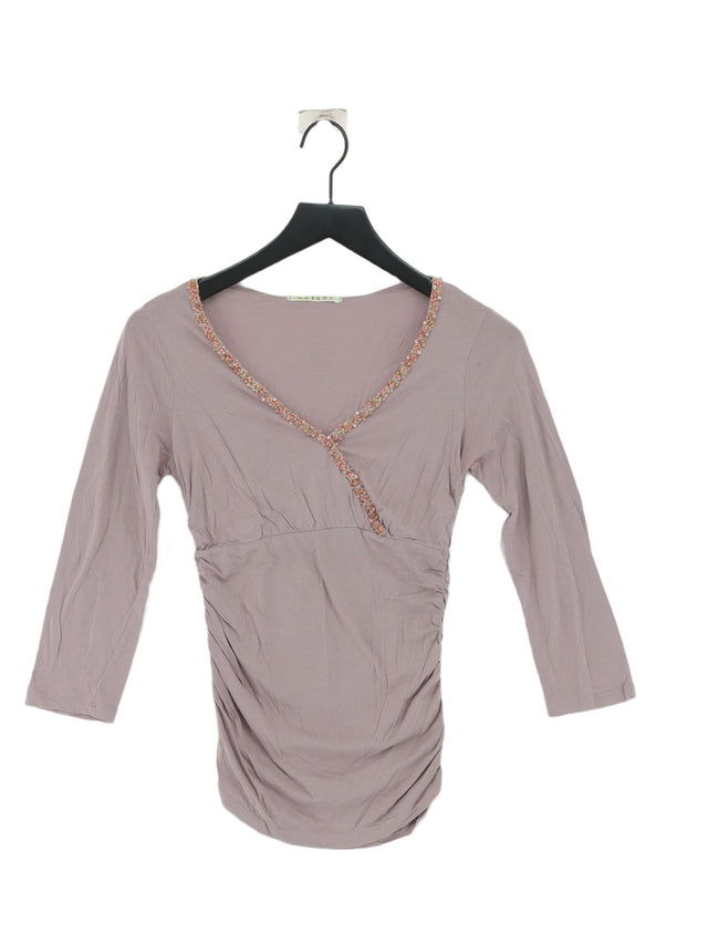 Velvet Women's Top S Purple Cotton with Lyocell Modal