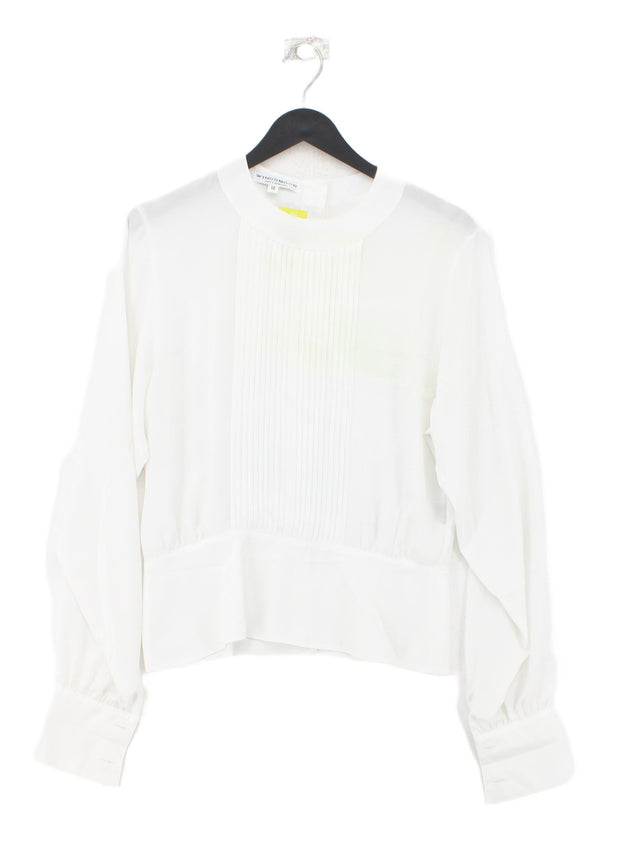 Windsmoor Women's Blouse UK 12 White 100% Polyester