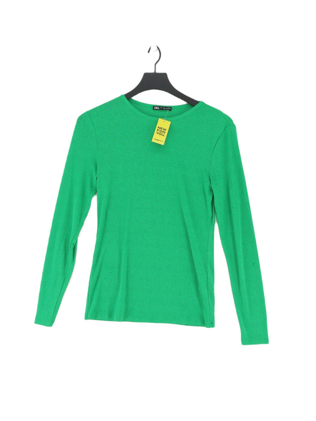 Zara Women's Top L Green 100% Polyester