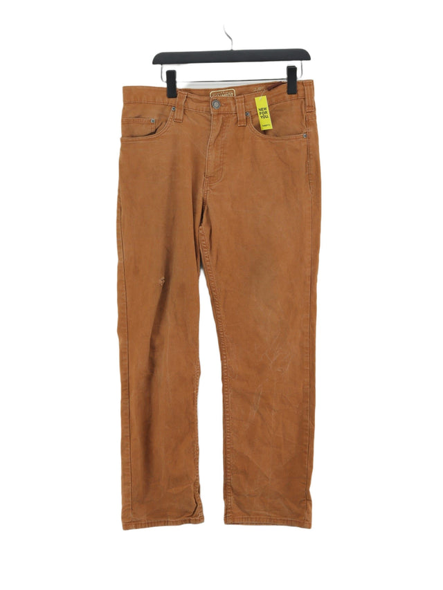 Vintage Men's Jeans W 34 in; L 32 in Tan Cotton with Spandex