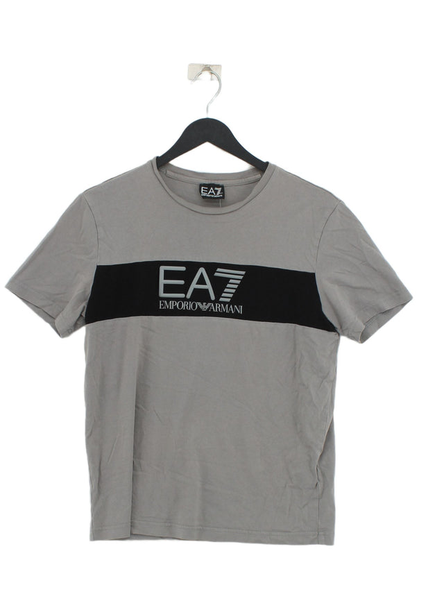 Emporio Armani Men's T-Shirt S Grey 100% Cotton