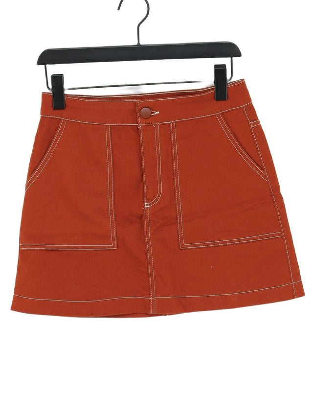 Zara Women's Mini Skirt M Brown 100% Other