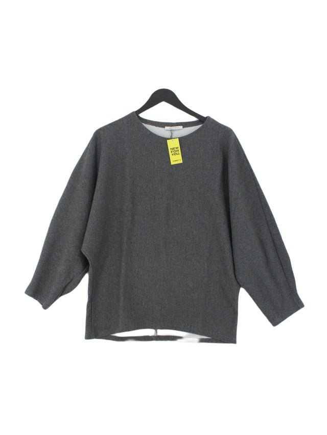 Trafaluc Women's Jumper S Grey Cotton with Polyester