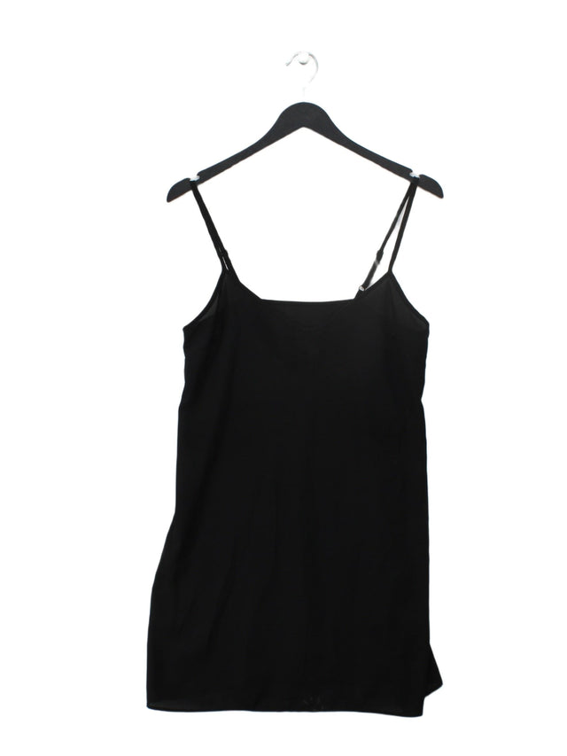 Topshop Women's Mini Dress UK 8 Black 100% Polyester