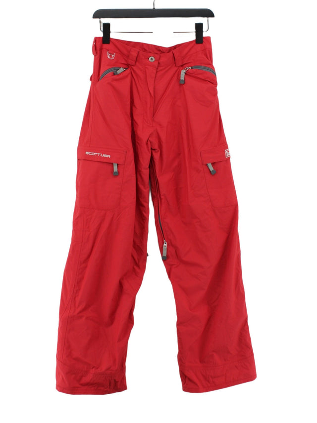 Scott Men's Trousers M Red 100% Polyester