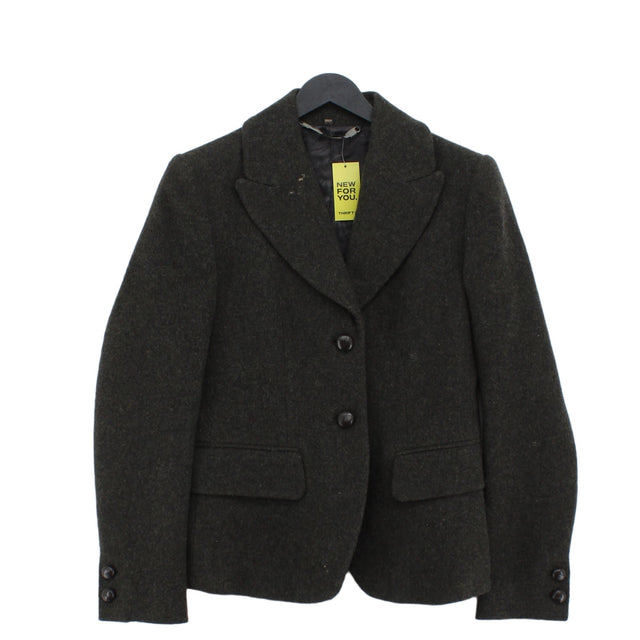 Jigsaw Men's Blazer Chest: 34 in Green Wool with Polyamide