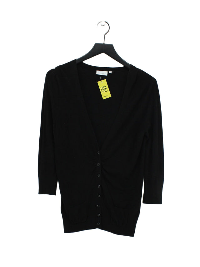 New Look Women's Cardigan UK 14 Black Viscose with Elastane, Nylon