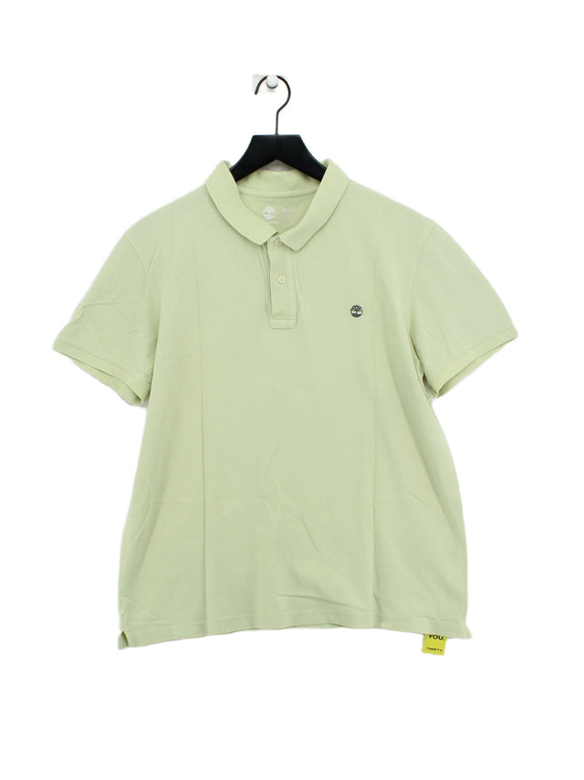 Timberland Men's Polo XL Green 100% Cotton