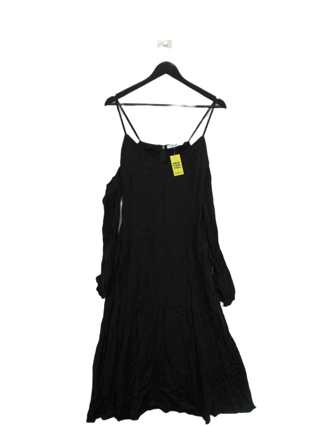 NA-KD Women's Maxi Dress UK 8 Black 100% Viscose