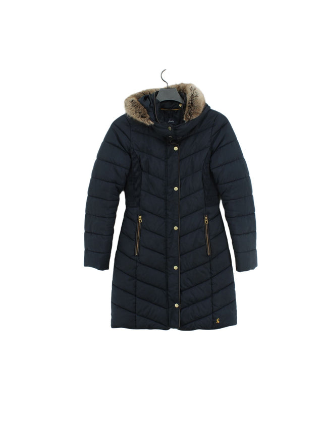 Joules Women's Coat UK 6 Blue Polyester with Acrylic