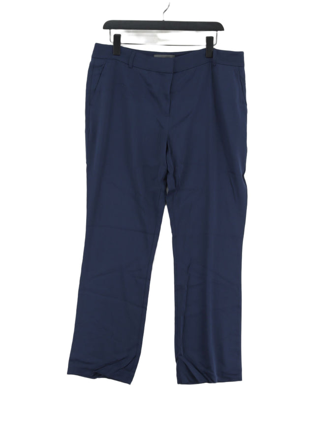 Mos Mosh Women's Suit Trousers UK 16 Blue Viscose with Elastane