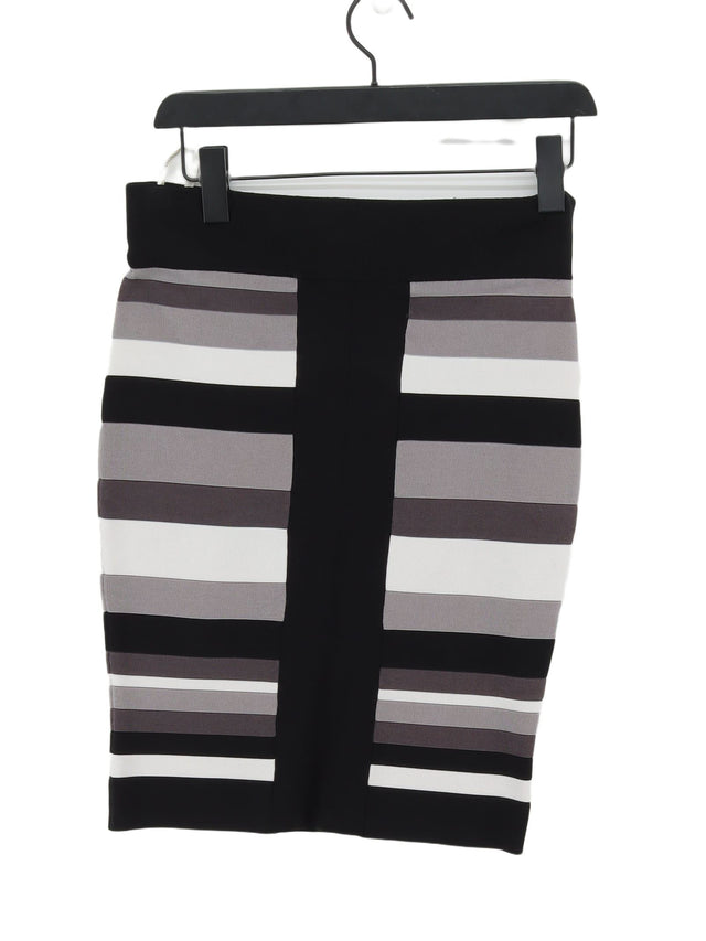Karen Millen Women's Midi Skirt S Black Viscose with Elastane, Polyamide