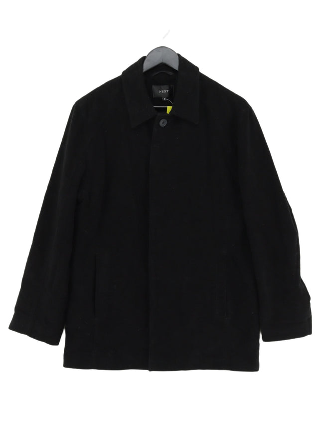 Next Women's Jacket S Black Cotton with Polyester