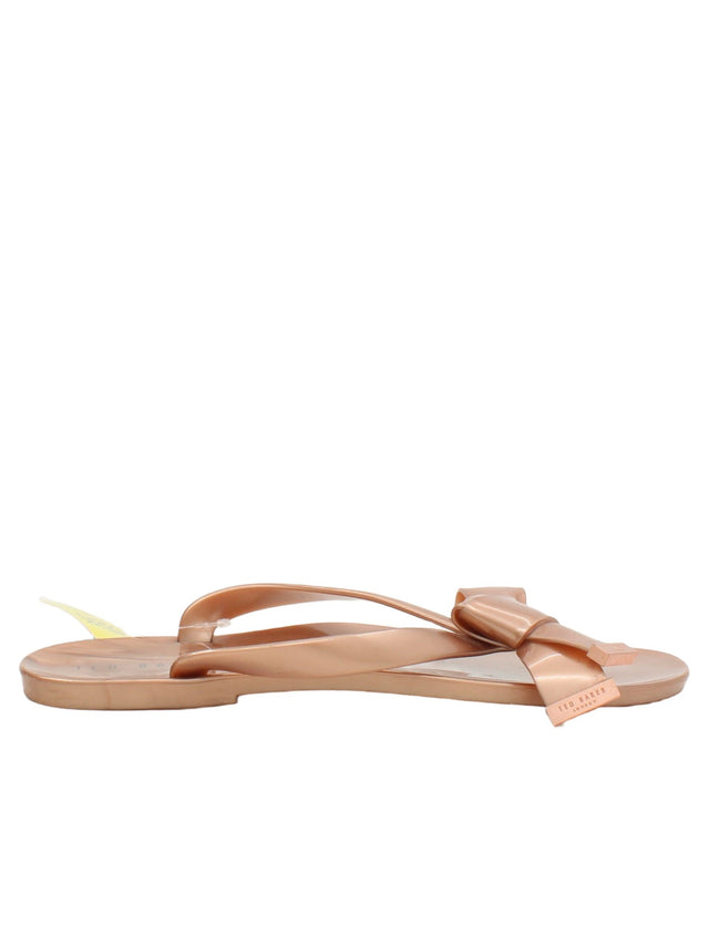 Ted Baker Women's Sandals UK 6 Gold 100% Other