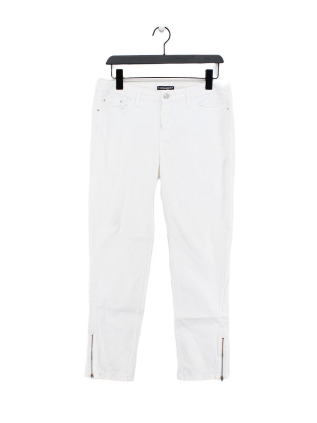 Tommy Hilfiger Women's Jeans UK 14 White Cotton with Elastane