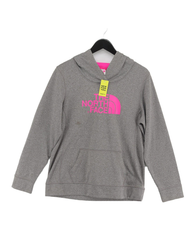 The North Face Women's Hoodie L Grey 100% Polyester