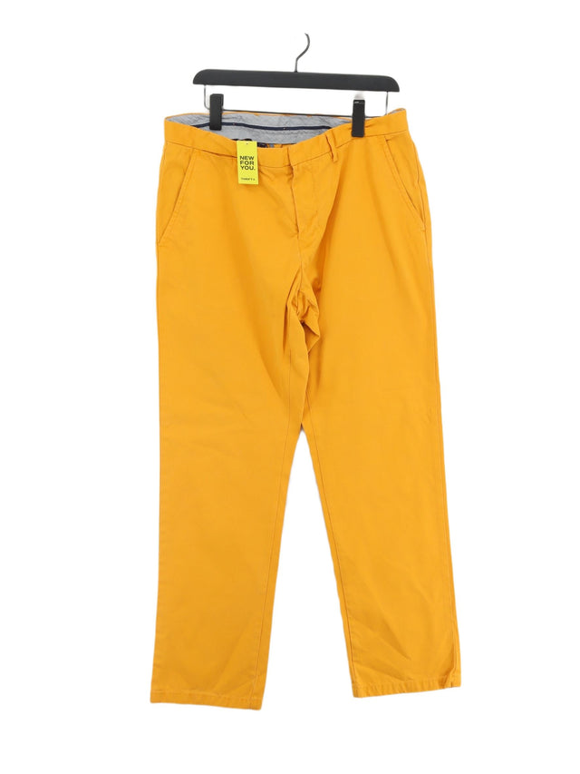 Tommy Hilfiger Men's Trousers W 36 in Yellow Cotton with Elastane