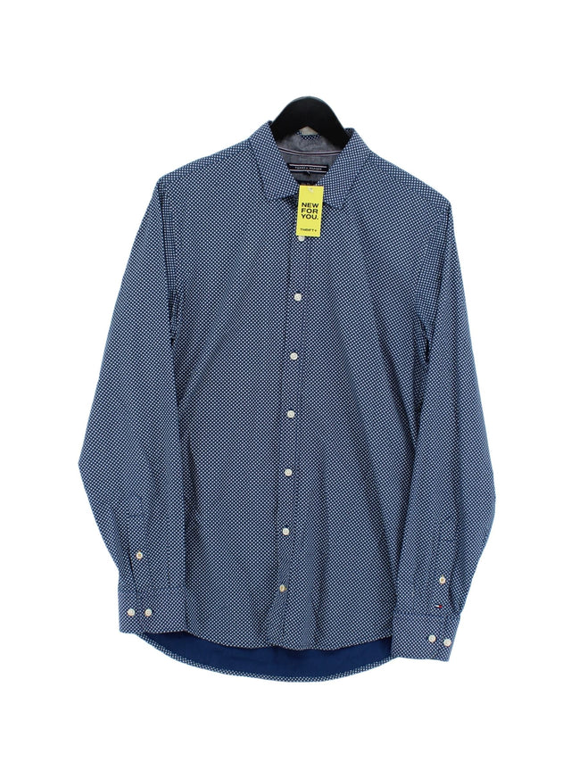 Tommy Hilfiger Men's Shirt L Blue 100% Cotton