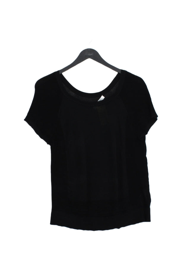 Gerard Darel Women's T-Shirt UK 6 Black Viscose with Elastane, Polyamide
