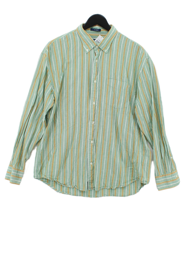 Gant Men's Shirt M Green 100% Cotton