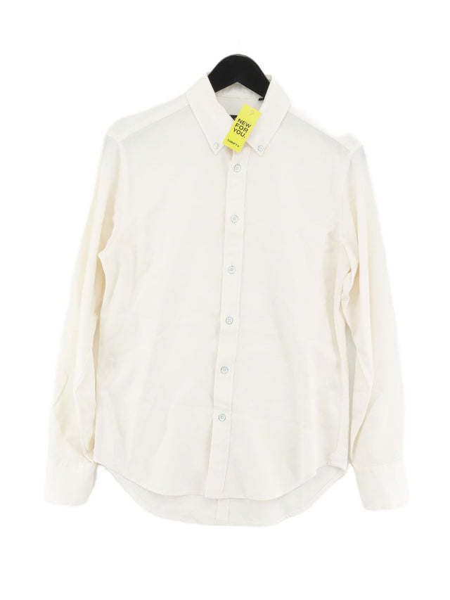 Rag & Bone Men's Shirt XS Cream Cotton with Polyamide
